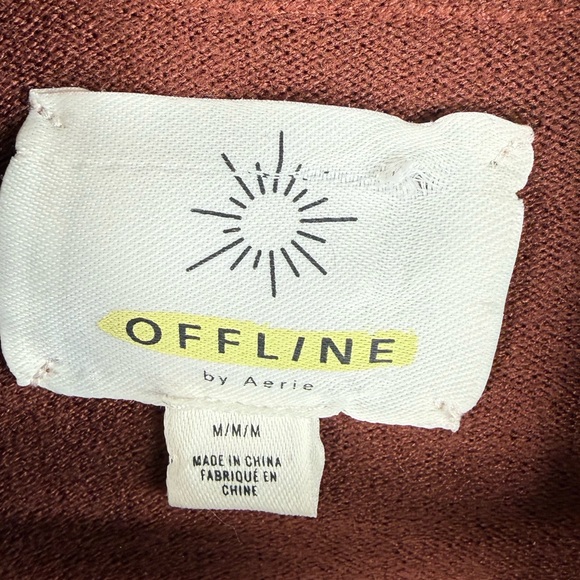 Aerie Offline Turtleneck Chillside Ski Sweater Graphic Long Sleeve Top M - Picture 4 of 8